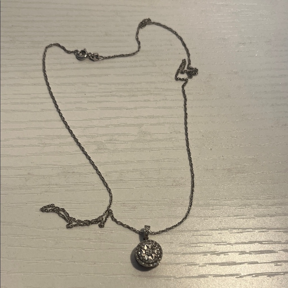Dazzling Sterling Silver Necklace and SK9 Sterling Pendant